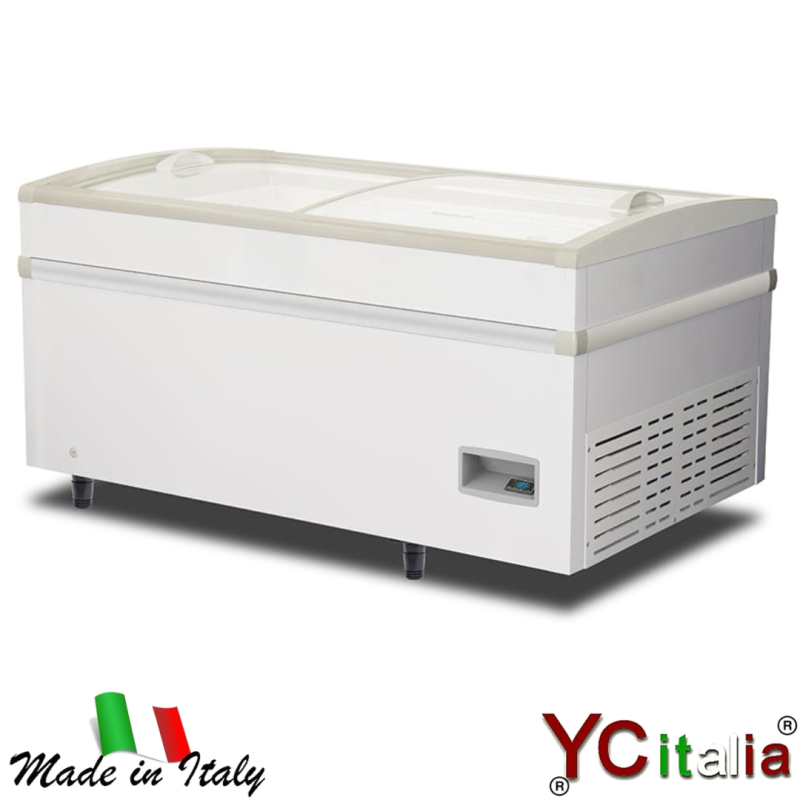 Congelatore a pozzetto con vetri scorrevoli 1505x934x828 mm