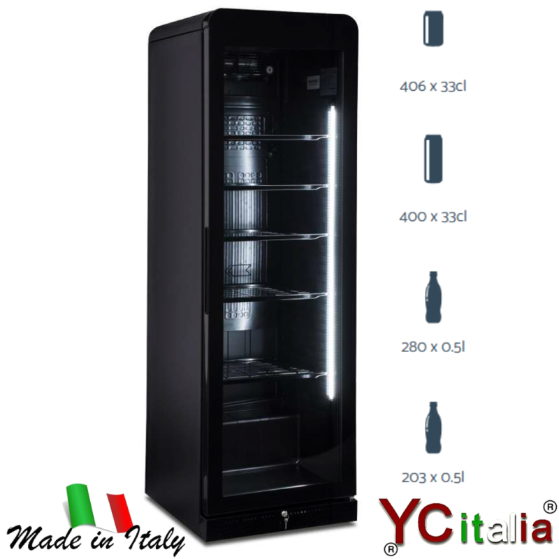 Vetrina verticale positiva 595x600x1845|Frigoriferi eko 400 litri