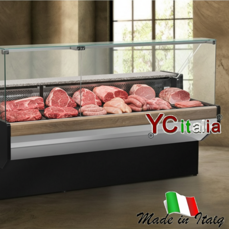 Bancho per macelleria statico con cella 1040x910x1300