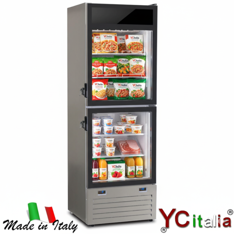 Vetrina verticale a doppia temperatura 680x645x2000