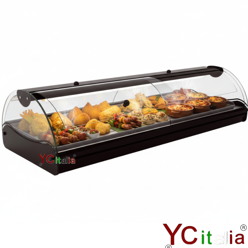 Vetrina d'appoggio calda secco|Vetrine calde da banco a 1 piano