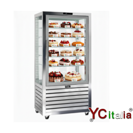 Vetrina gelateria 650x650x1500 h|Vetrine per semifreddi a una porta
