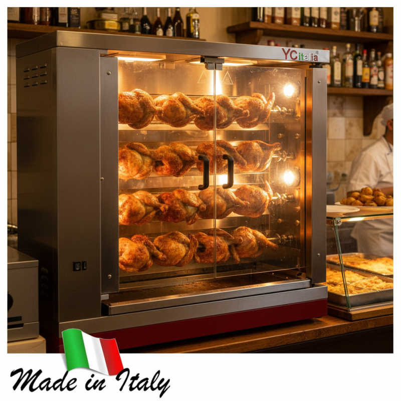 Girapolli e Girarrosti 20 polli|Girapolli e girarrosti a gas per ristoranti e gastronomie