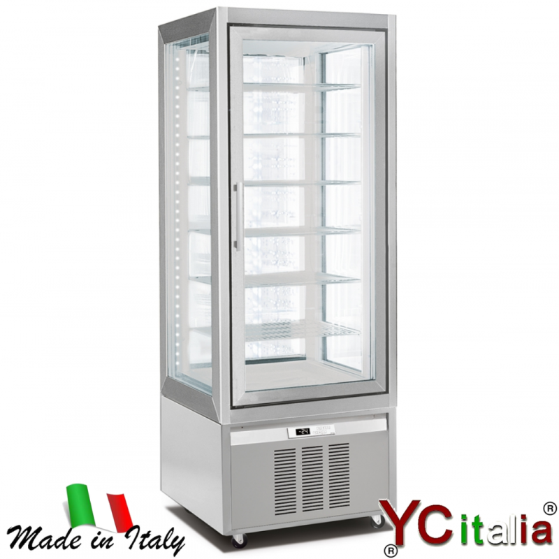 Vetrina panoramica 700x650x1900|Vetrine per semifreddi a una porta