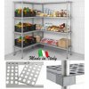 Scaffali professionali per celle frigo profondità 300 h 1800 mm