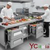 Tavolo refrigerato 8 cassetti scorrevoli GN1/1