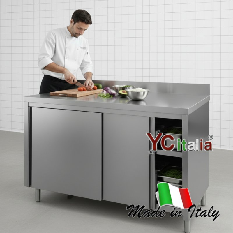 Tavolo armadiato con alzatina 700