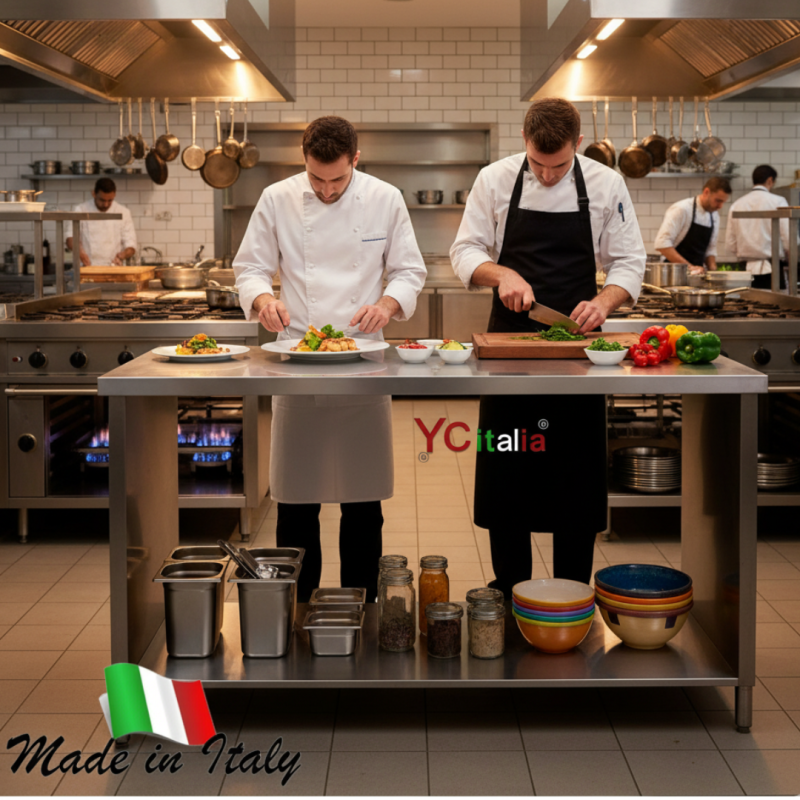 Tavolo inox su fianchi P600