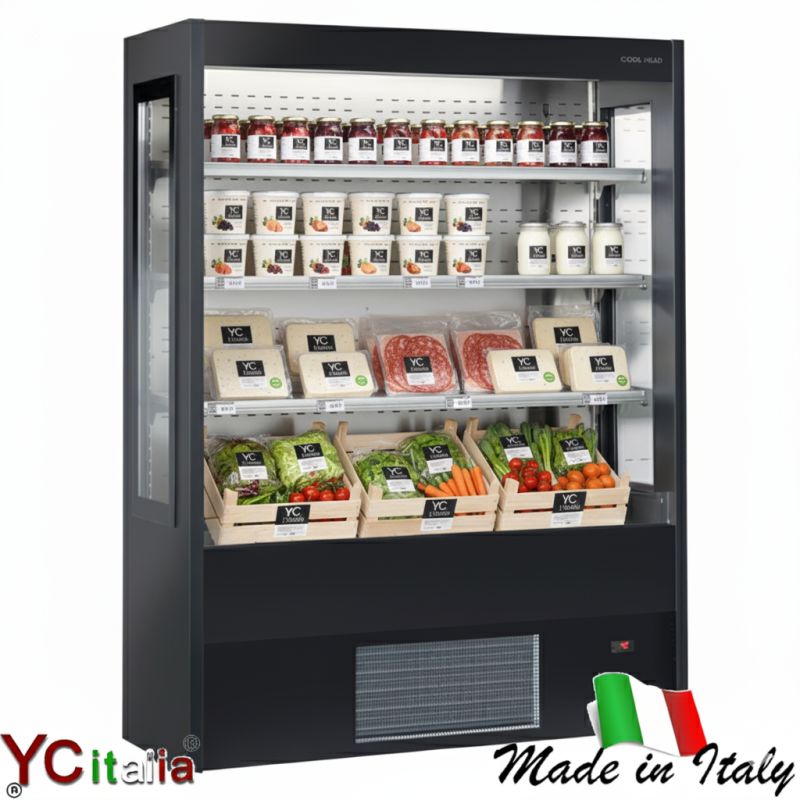 Murale refrigerato 1500x570x2000|Espositori murali profondità 600