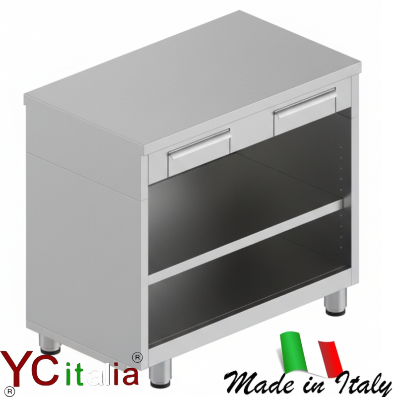 Banco cassa alto in acciaio inox P.670 H.1110