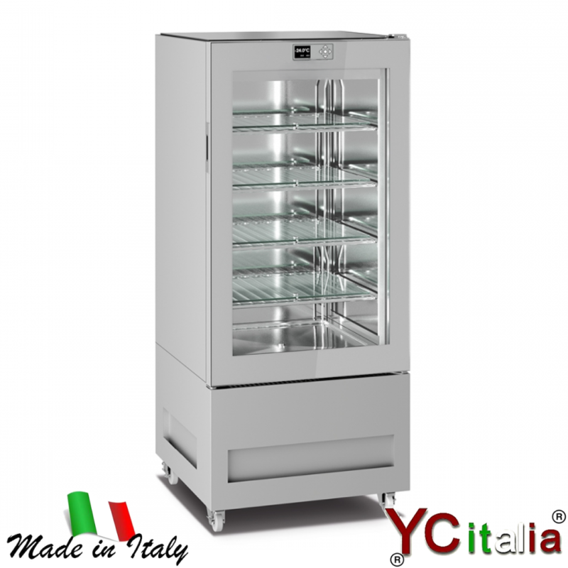 Vetrina congelatore per dolci 650x650x1500 h|Vetrine per semifreddi a una porta