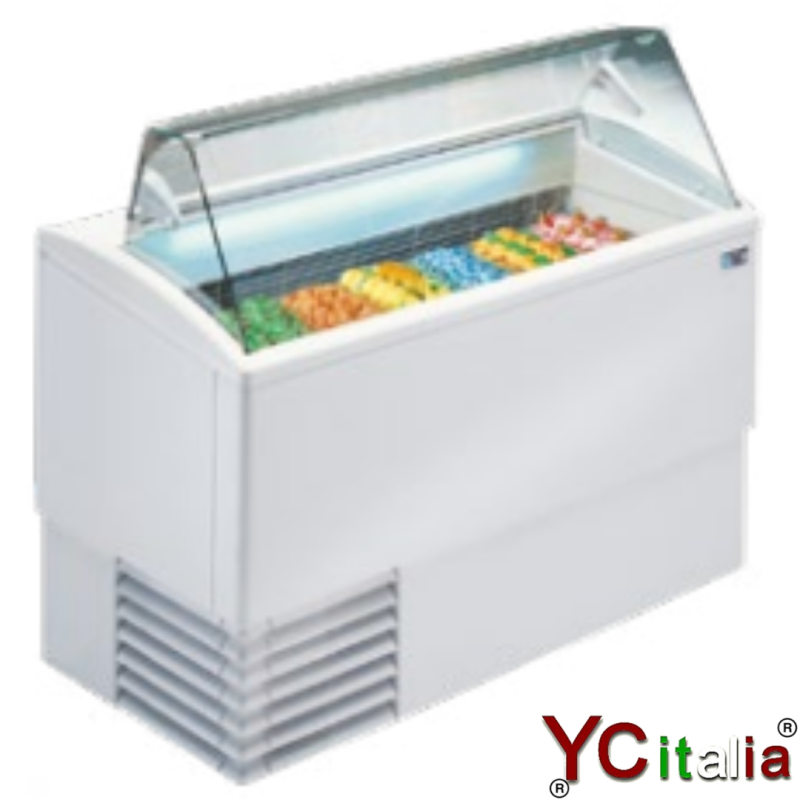 Vetrina gelato 4 gusti vetri dritti|Vetrine gelato