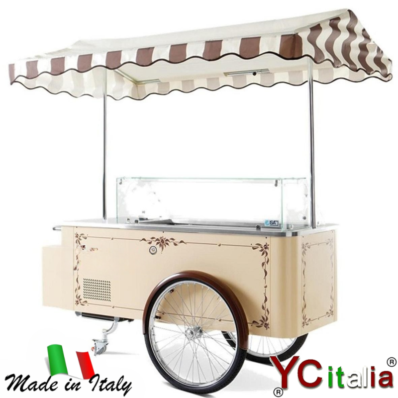 Carrettino Classico per gelati 2000x1285x2081|Carretti gelato