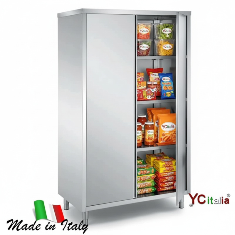 Armadio 2 porte inox h 1500 p500