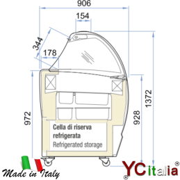 Vetrina 13 gusti per gelato