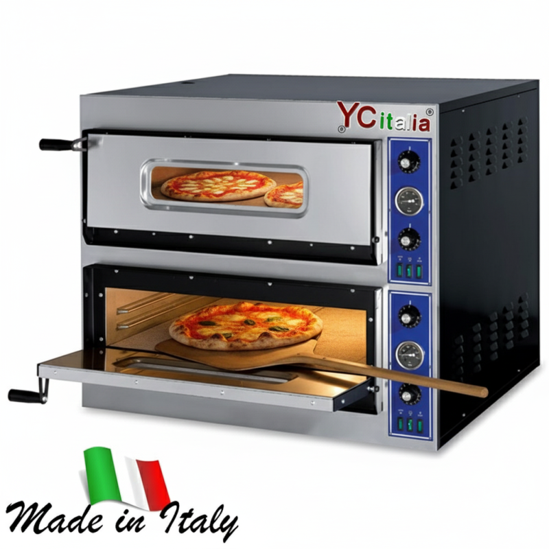 Forno 4+4 pizze elettrico dim 90x785x75 h|Forni elettrici Ø 33