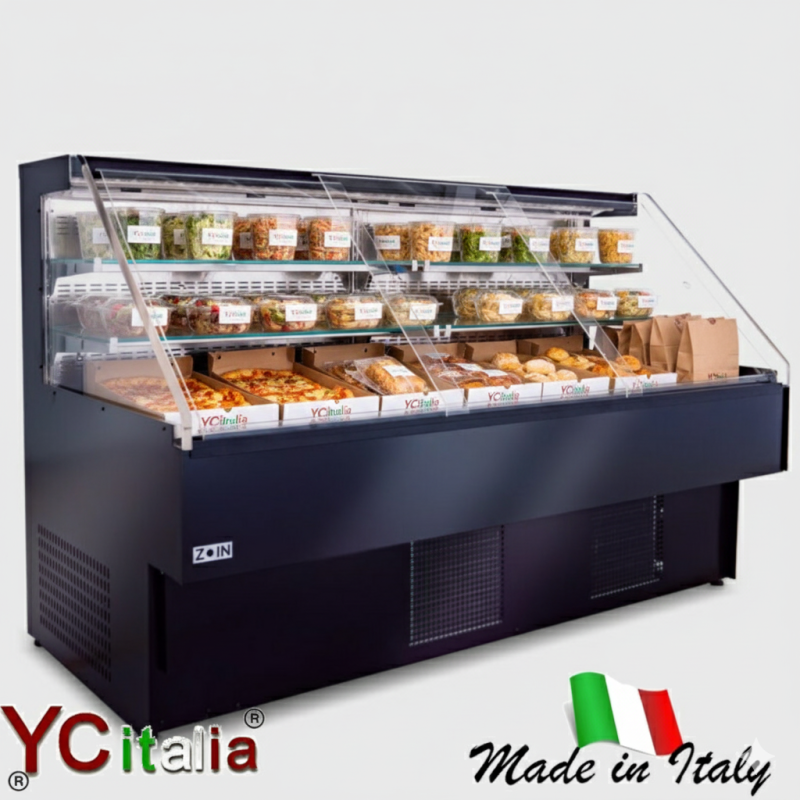 Vetrina self service 1250x910x1190 per take-away, salumi e formaggi sushi