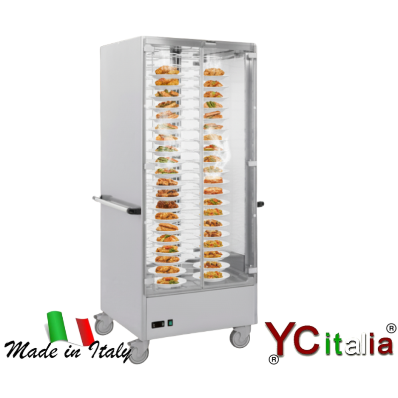 Carrello caldo portapiatti|Carrelli portapiatti armadiati