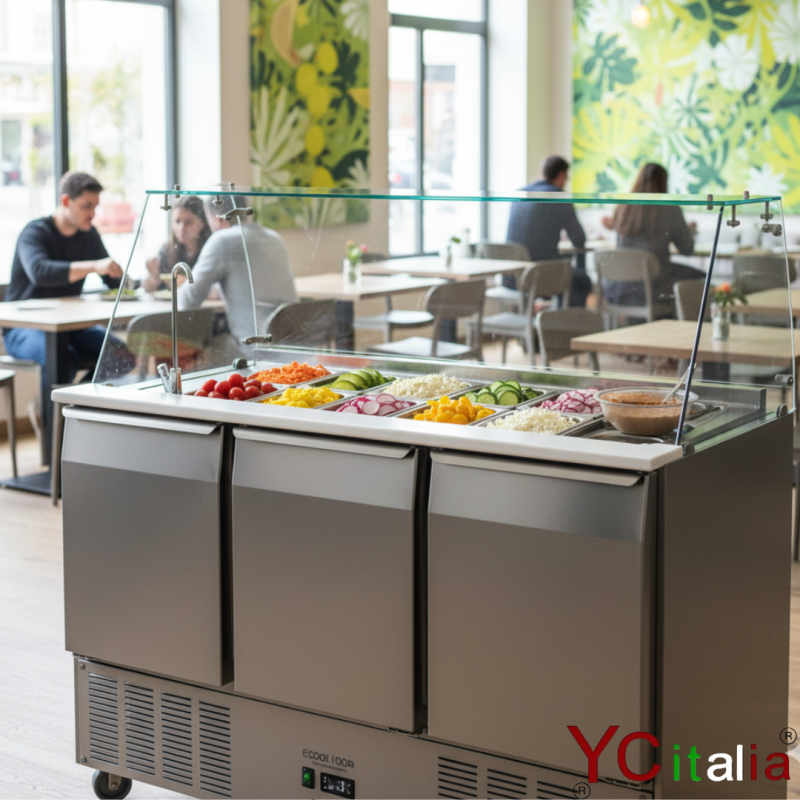 Banco Saladette Poke 3 Porte