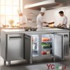 Tavolo congelatore a tre porte 1800x700x850