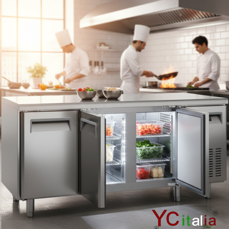 Tavolo congelatore a tre porte 1800x700x850