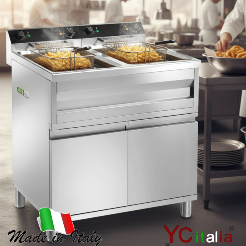 Friggitrice doppia 12+12 con mobile
