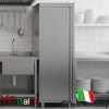 Armadio inox h 1500 p500|Armadi inox 500 profondita 1500 alti