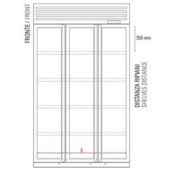 Frigo vini ventilato tre porte|Vetrine per vino