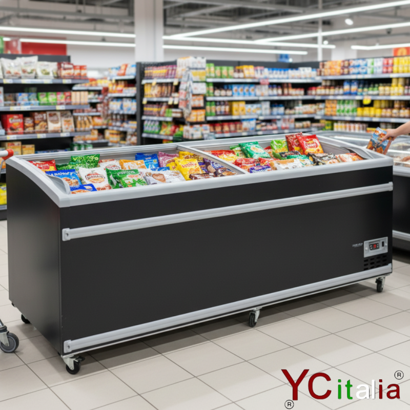 Congelatore a isola 1856x858x892|Congelatori con porte vetro scorrevoli
