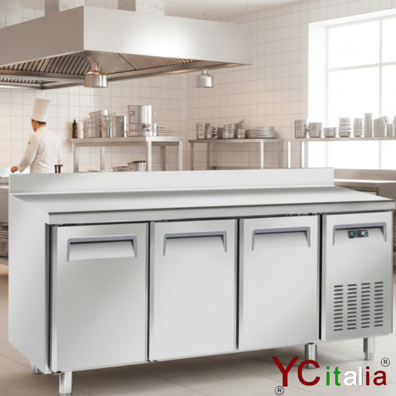 Tavolo congelatore alzatina a tre porte 1800x700x950