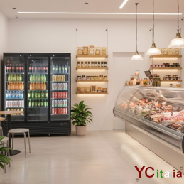 Espositore frigo verticale a 3 porte