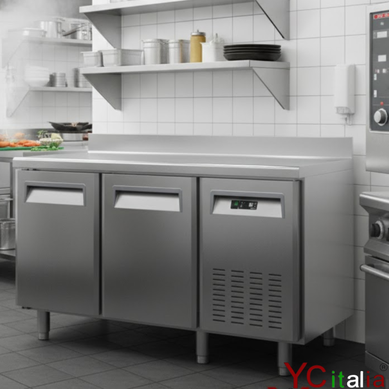 Banco congelatore a due porte con alzatina 1350x700x950