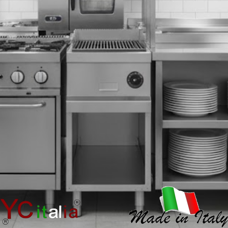 Griglia pietralavica a gas 40x90x85 cm|Griglia a pietra lavica  professionale profondita 900