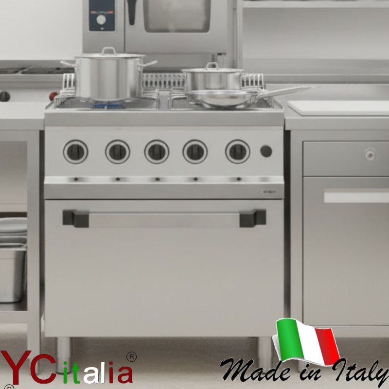 Cucina 4 fuochi a gas con forno elettrico ventilato|Cucina con forno ventilato