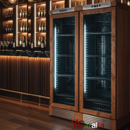Vetrinetta 2 porte per vini wine 600