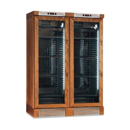 Vetrinetta 2 porte per vini wine colore noce