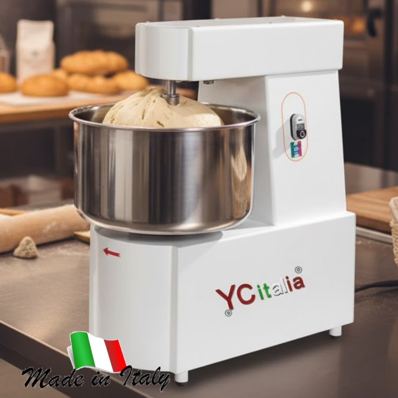 Impastatrice 15 L a spirale trifase a 2 velocità|Impastatrice doppia velocità a spirale