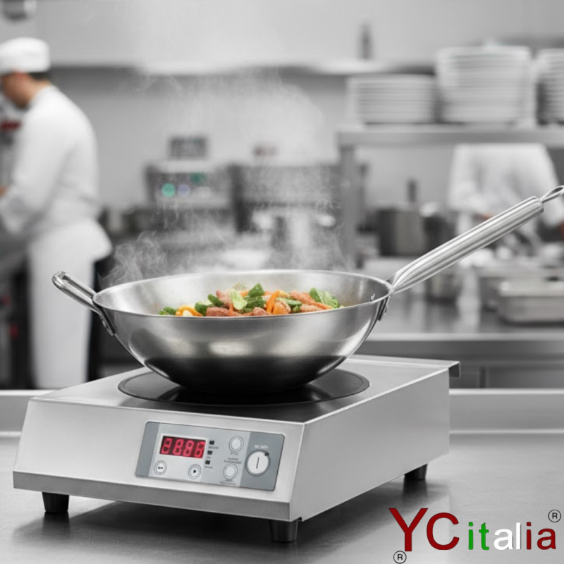 Piastra wok a induzione professionale