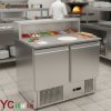 Saladette 900x700x1075h|Saladette refrigerate a 2 porte