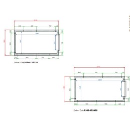 Cella Frigorifera domino 1200x2400x2050 mm Made in Italy