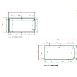 Cella Frigorifera domino 1200x2400x2050 mm Made in Italy|Celle frigorifere macelleria