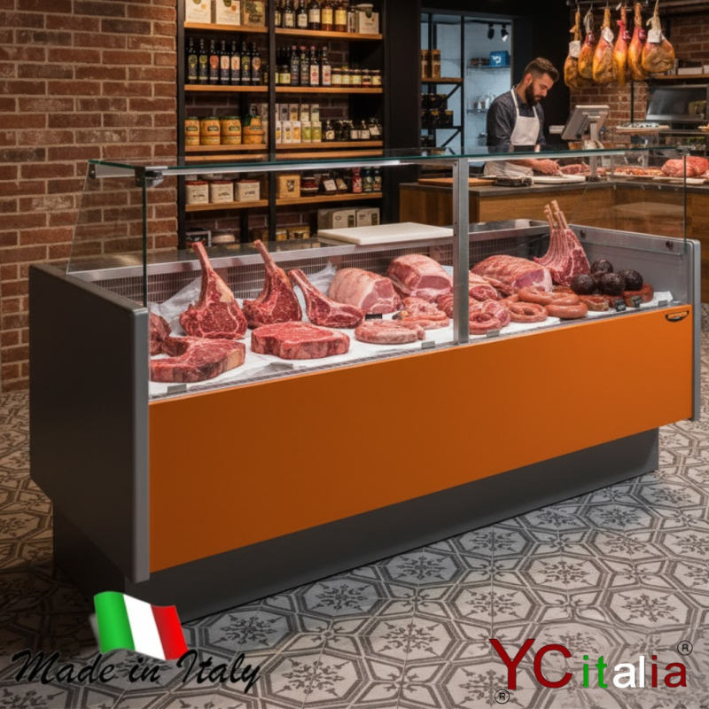 Vetrina vetri dritti espositiva 1520x895x1200 con motore remoto