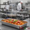 Teglia 1/1 GN gastronorm in acciaio inox AISI 304 18/10
