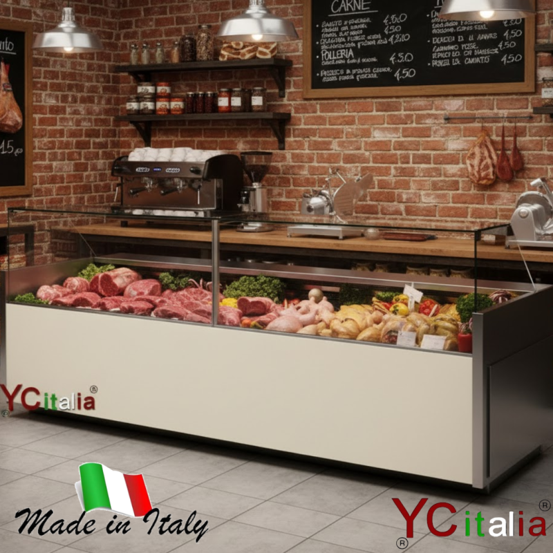 Banco frigo macelleria 1955 vetri dritti