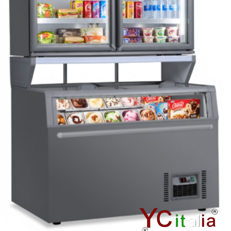 Isola statica con sbrinamento automatico vetro piatto