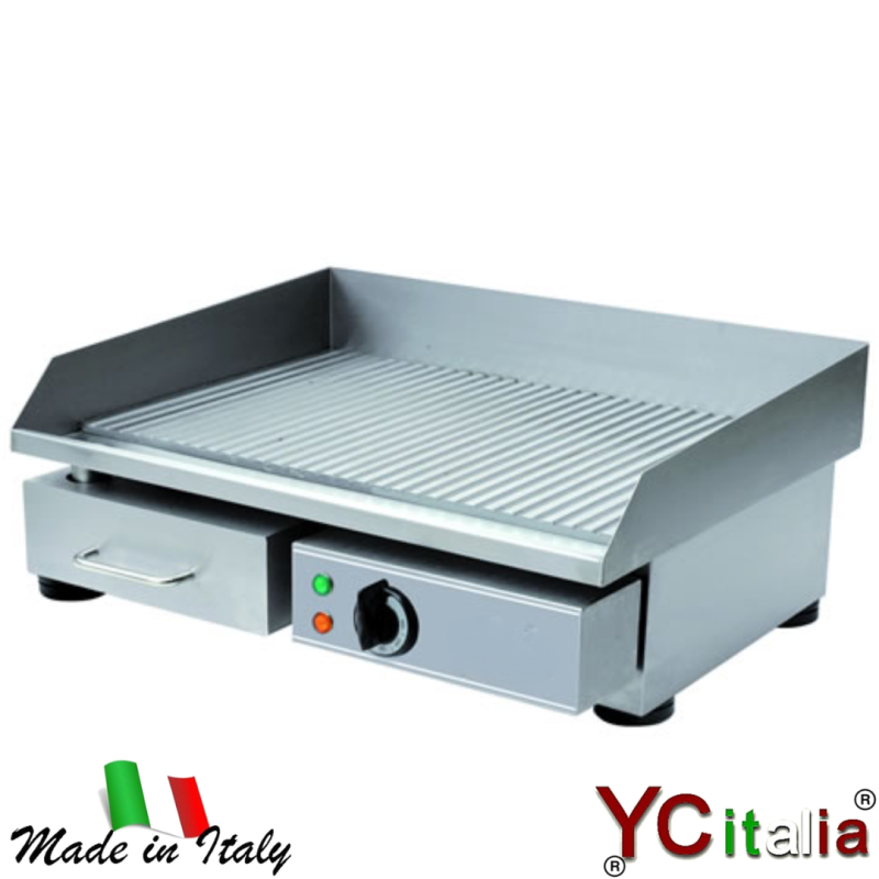 Piastra fry top rigato 550x350|Fry top rIgato elettrico da banco