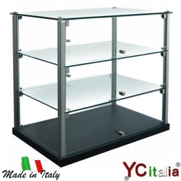 Vetrina neutra con led 575x340x610 h|Neutra 3 piani