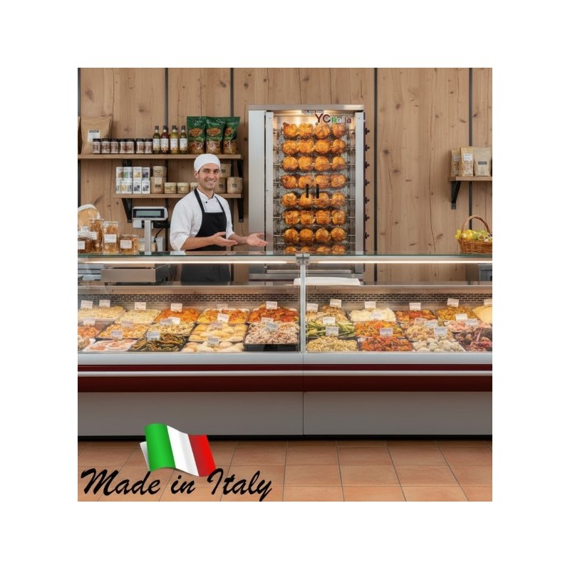 Girapolli e Girarrosti 40 polli|Girapolli e girarrosti a gas per ristoranti e gastronomie