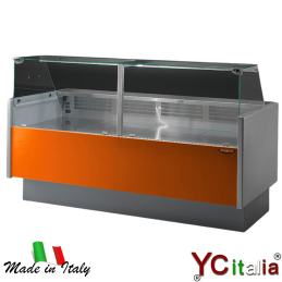 Banco espositivo 3830x895x1200 vetri dritti con motore remoto|Vetrine neutre con e senza gruppo