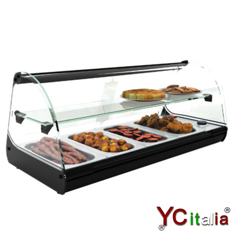 Vetrina bagnomaria 840x395x360h|Vetrine riscaldate  d'appoggio